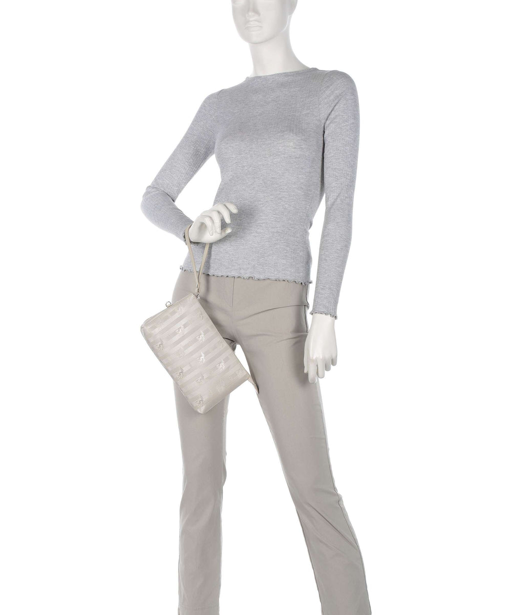 Maison Mollerus Vinerus Bern Tote bag metallic silber/perle