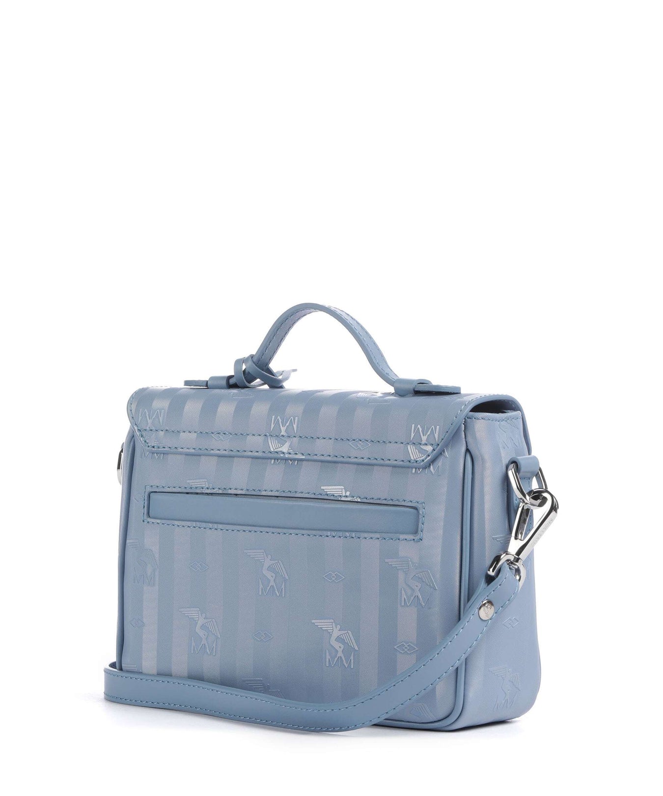 Maison Mollerus Vinerus Meyrin Crossbody bag metallic silber/sky