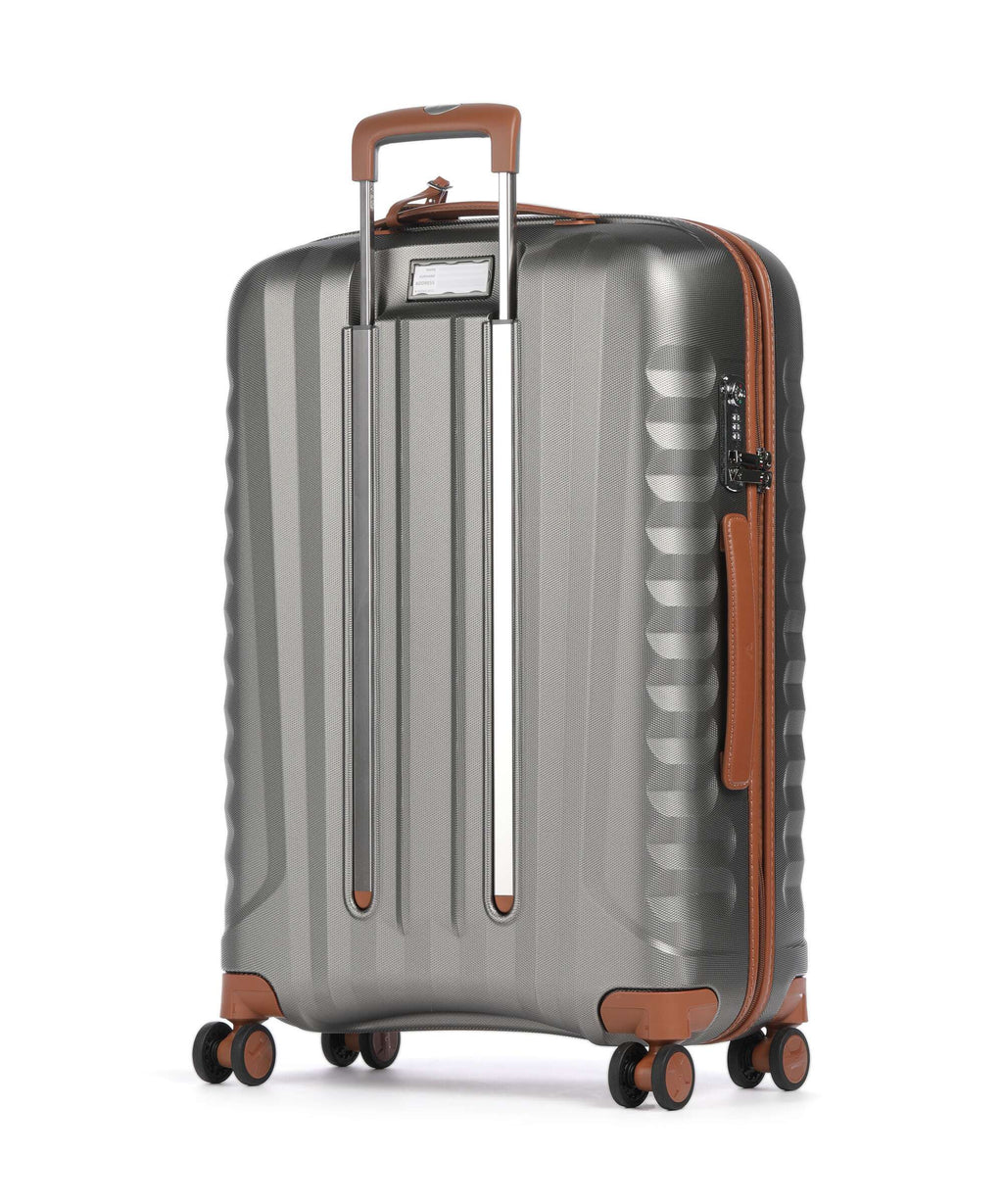 Roncato E-Lite Spinner (4 wheels) titanio/cognac