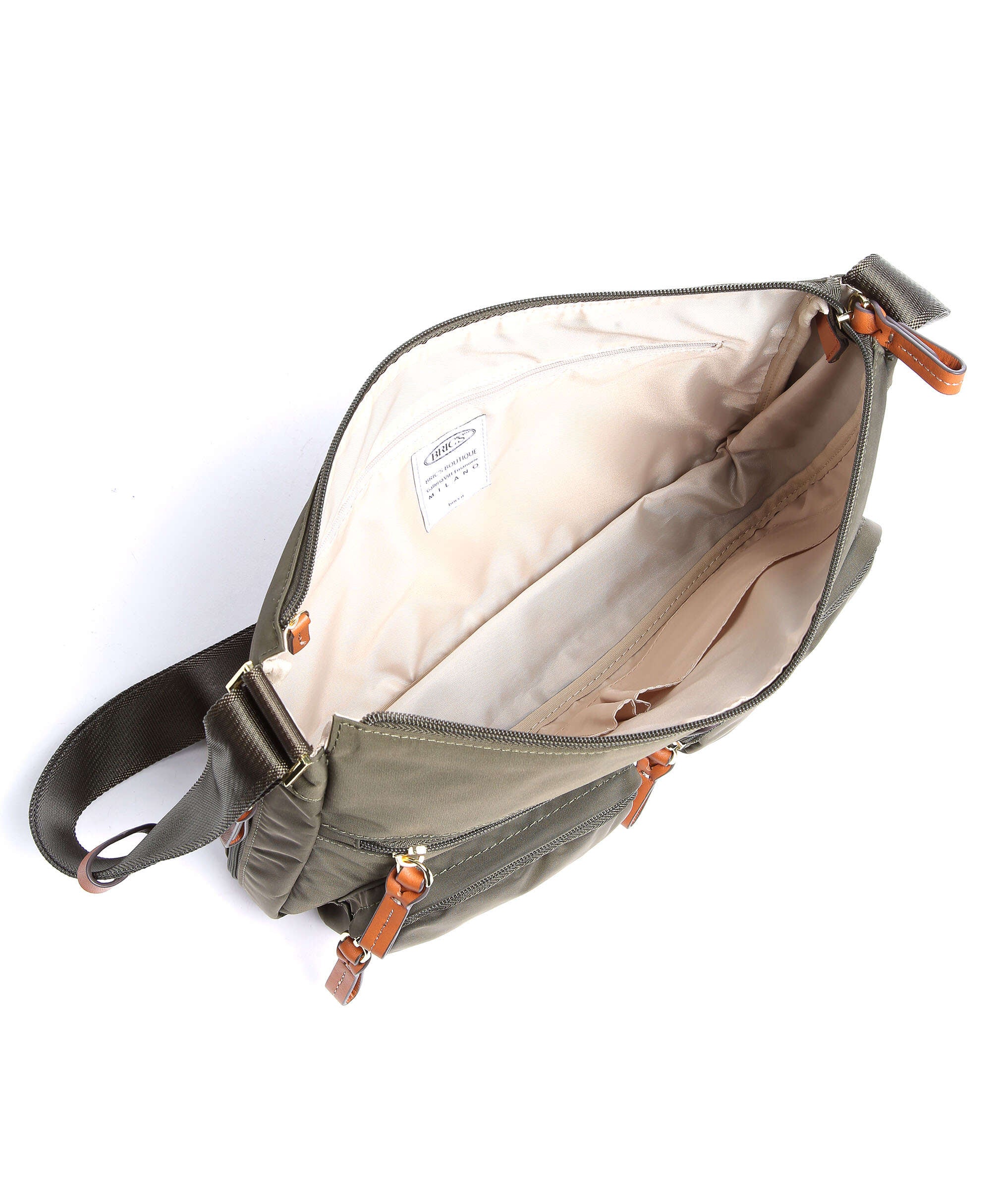 Brics X-Collection Crossbody bag olive