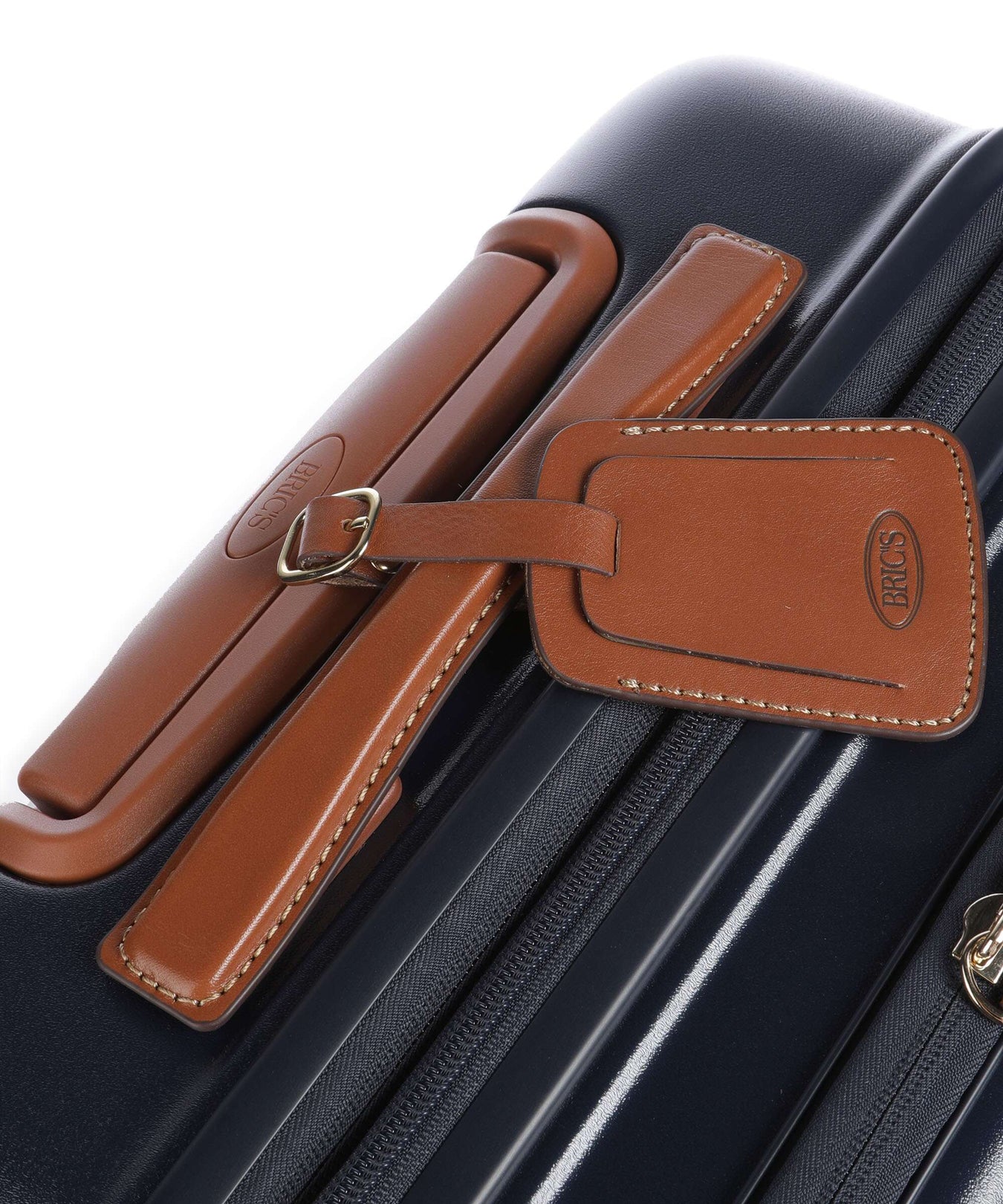 Brics Bellagio Spinner (4 wheels) blue/tan