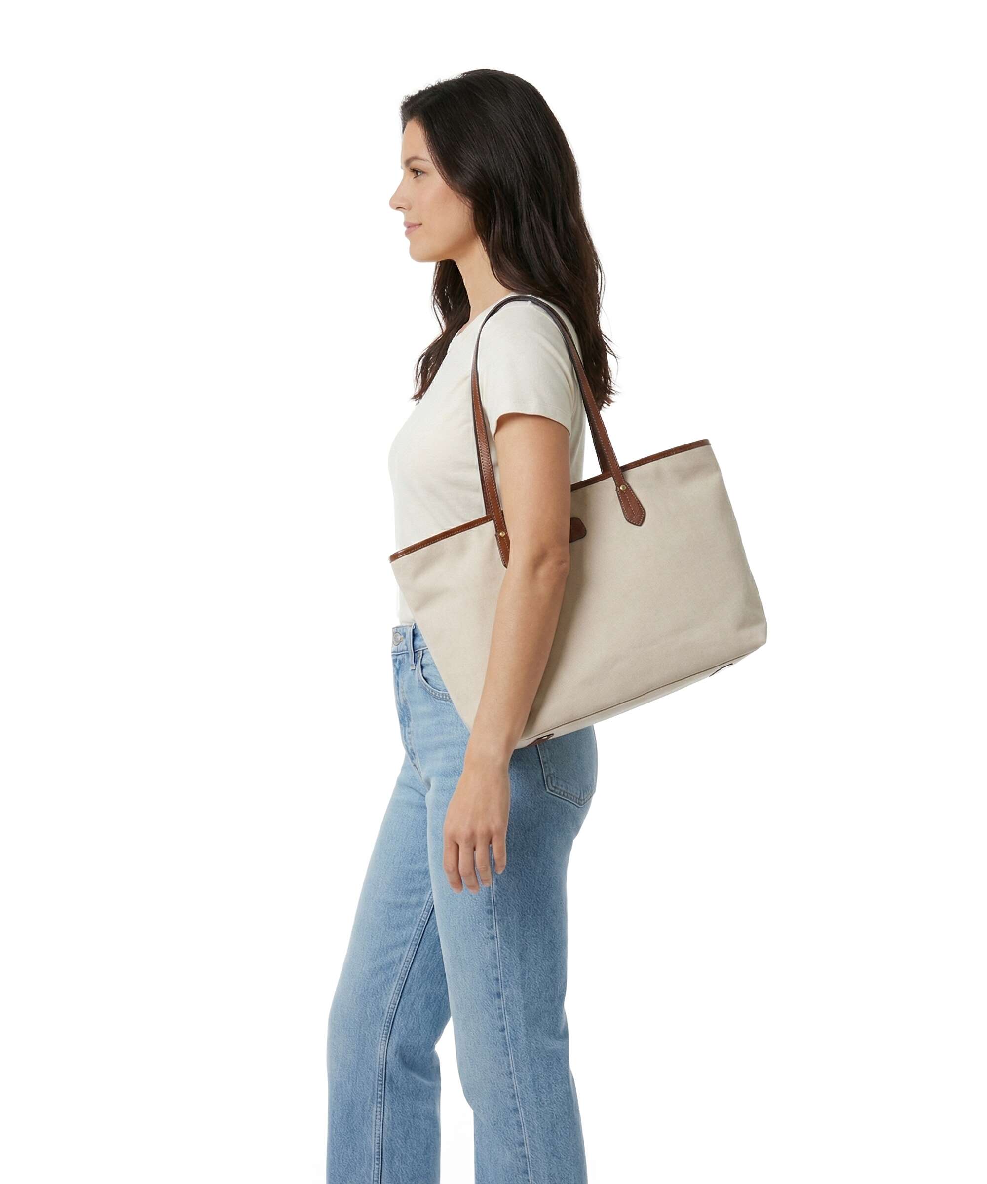 Brics Volterra Tote bag cappuccino