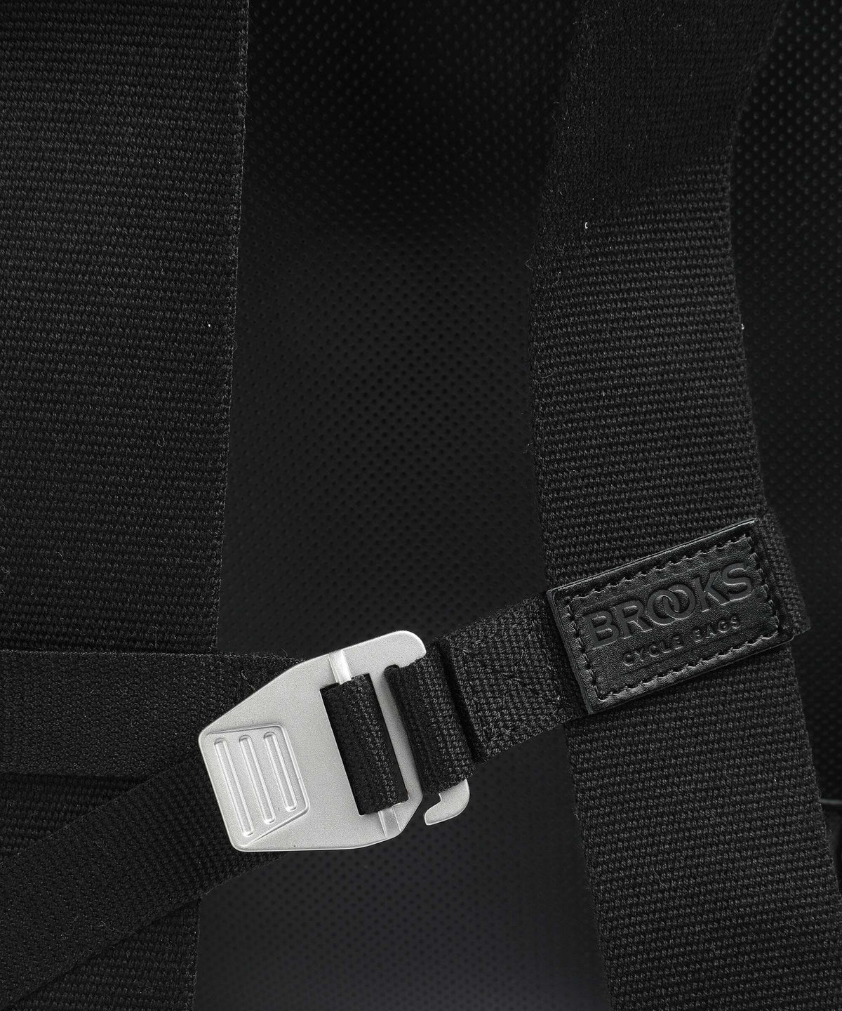 Brooks England Pickwick Reflective Leather Large Rolltop backpack black