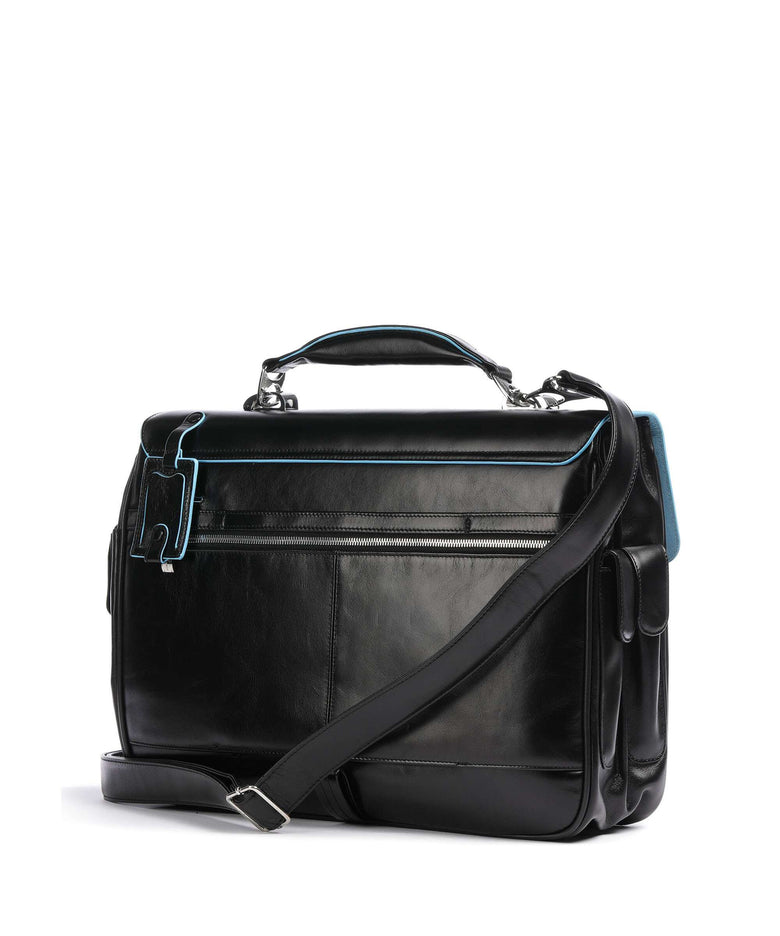 Piquadro Blue Square Briefcase black