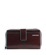 Piquadro Blue Square RFID Portemonnee mahogany