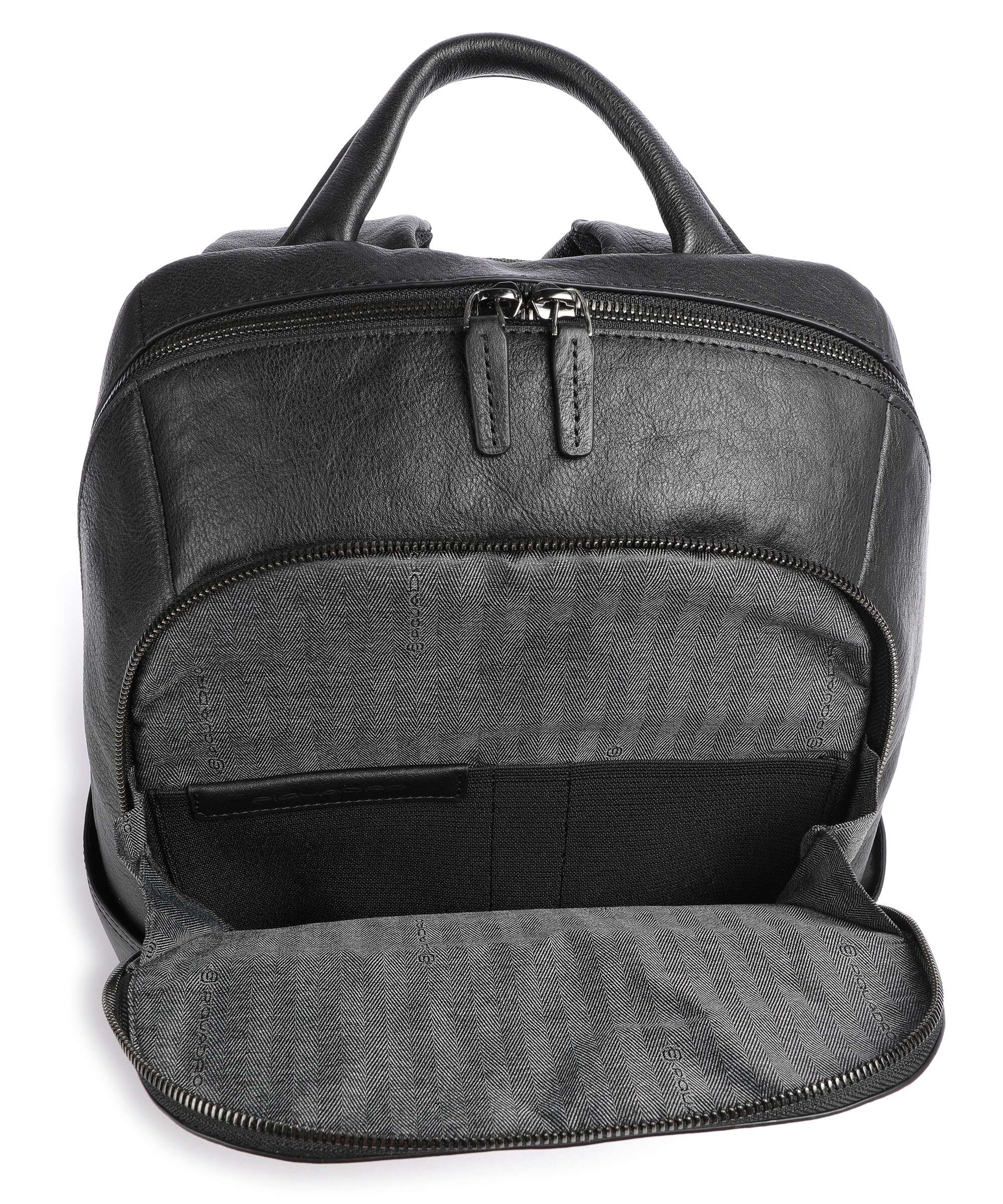 Piquadro Black Square Laptop backpack black