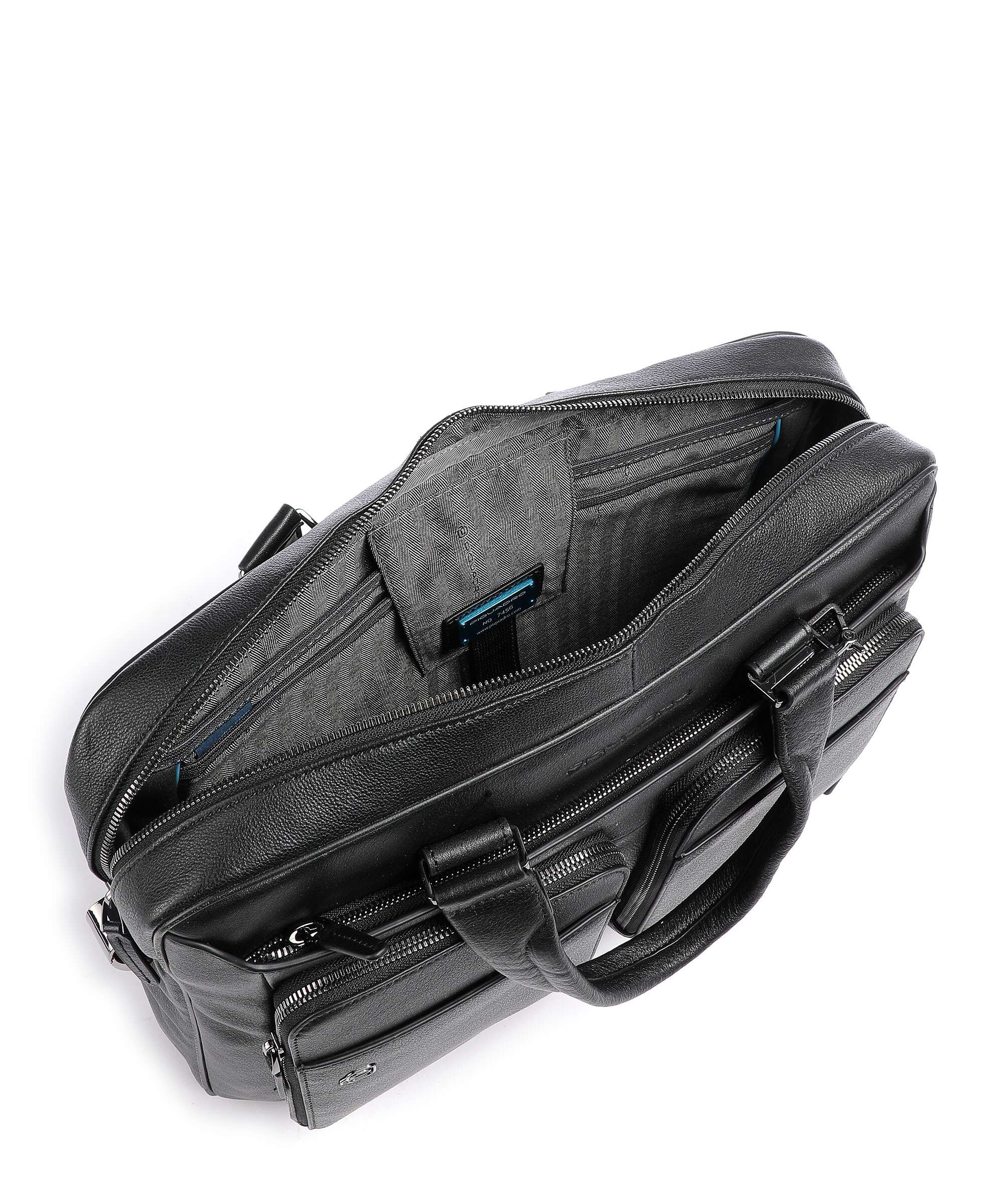 Piquadro Black Square Briefcase black