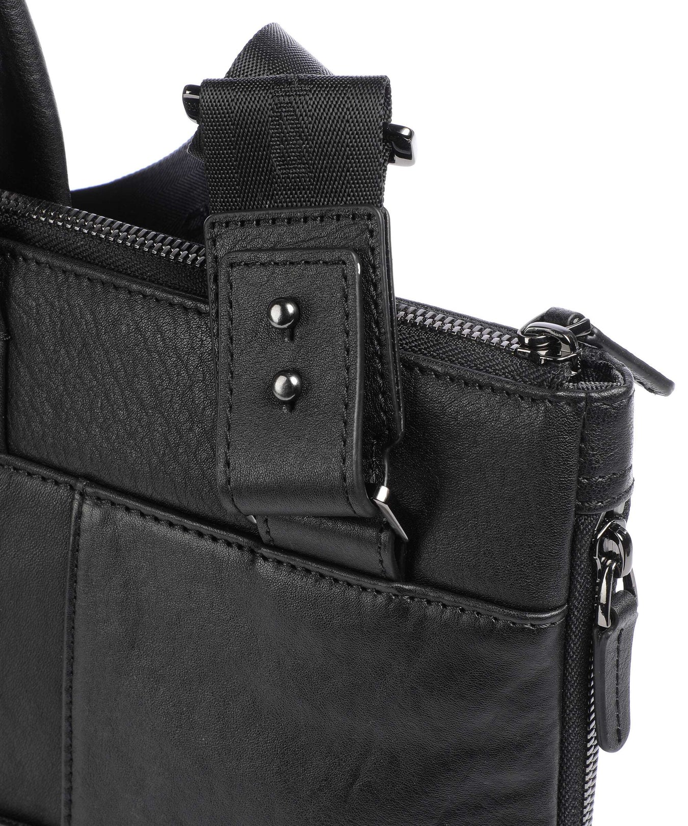 Piquadro Black Square Briefcase black