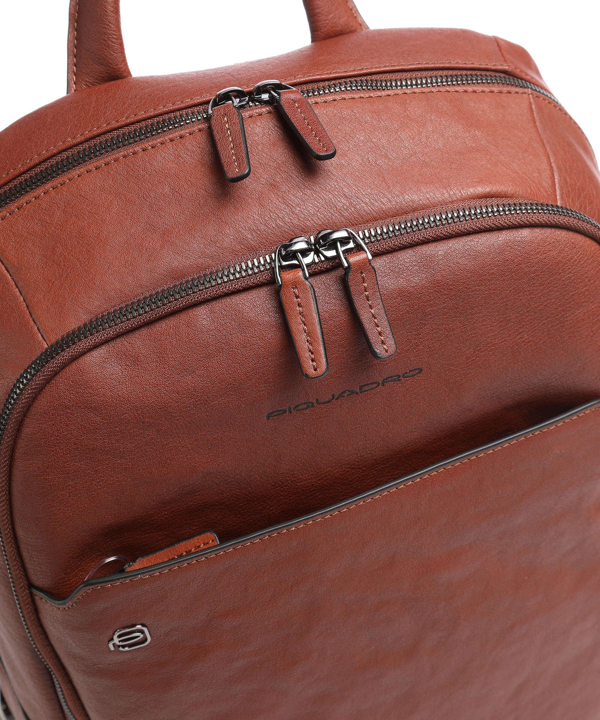 Piquadro Black Square Laptop backpack tobacco