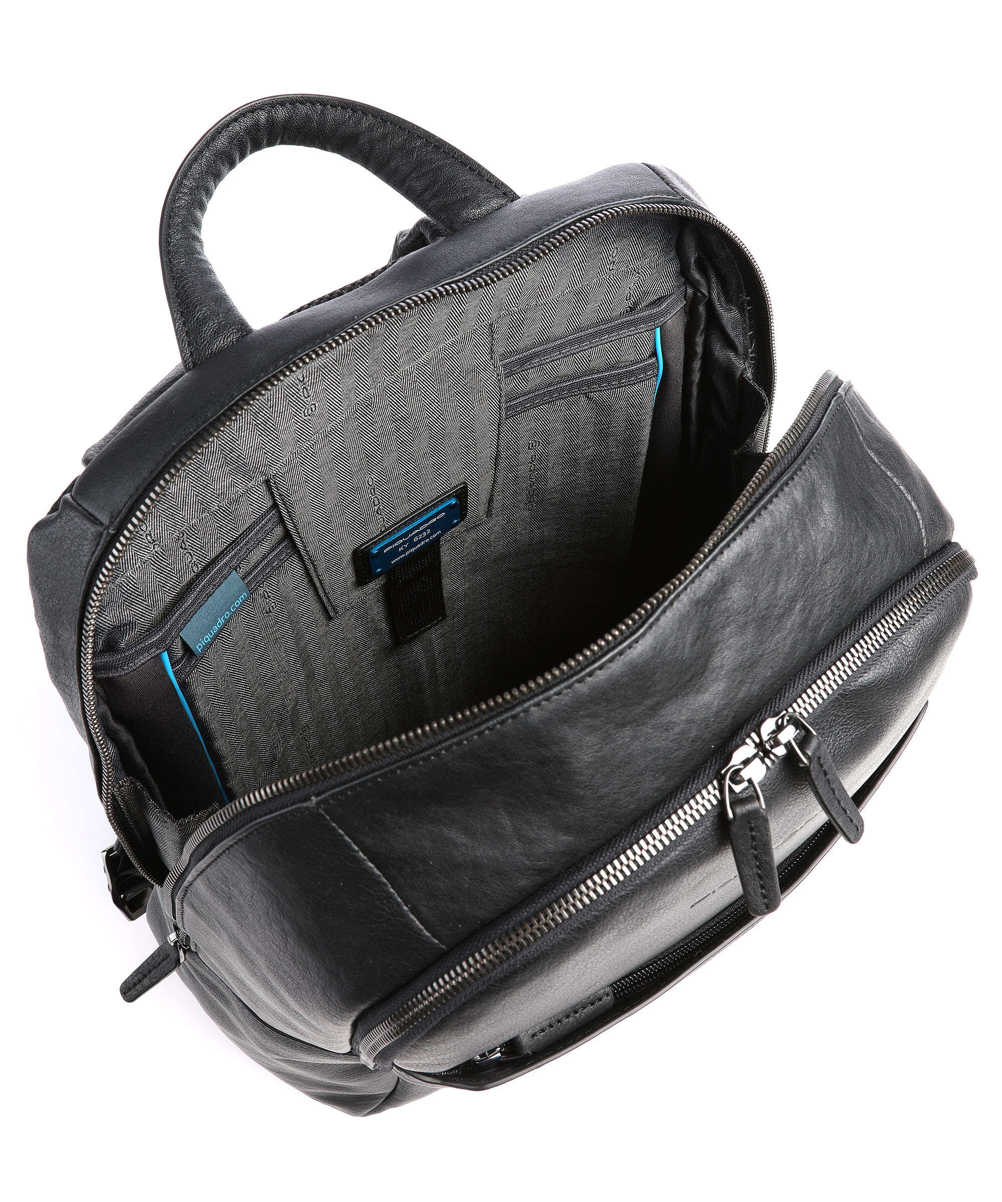 Piquadro Black Square Laptop backpack black