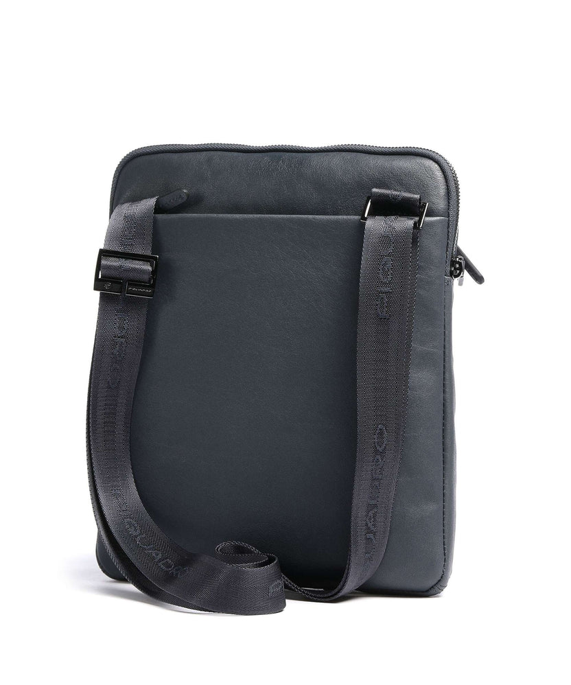 Piquadro Black Square Crossbody bag blue ocean