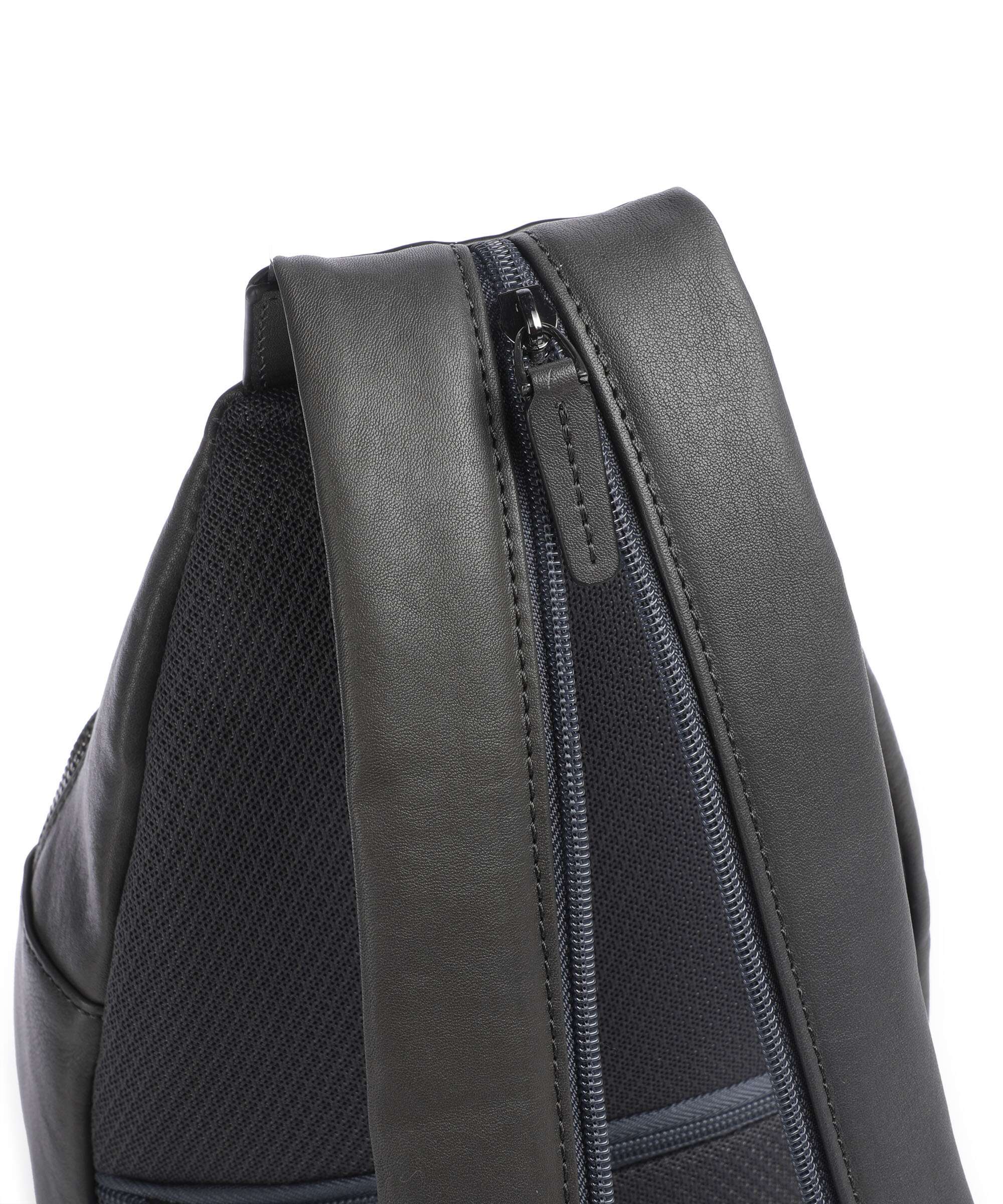 Piquadro Black Square Sling bag blue ocean