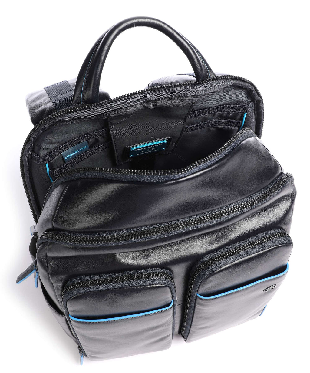 Piquadro Blue Square Revamp Laptop backpack blue
