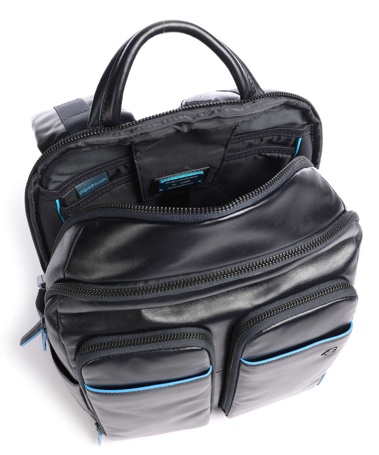 Piquadro Blue Square Revamp Laptop backpack blue