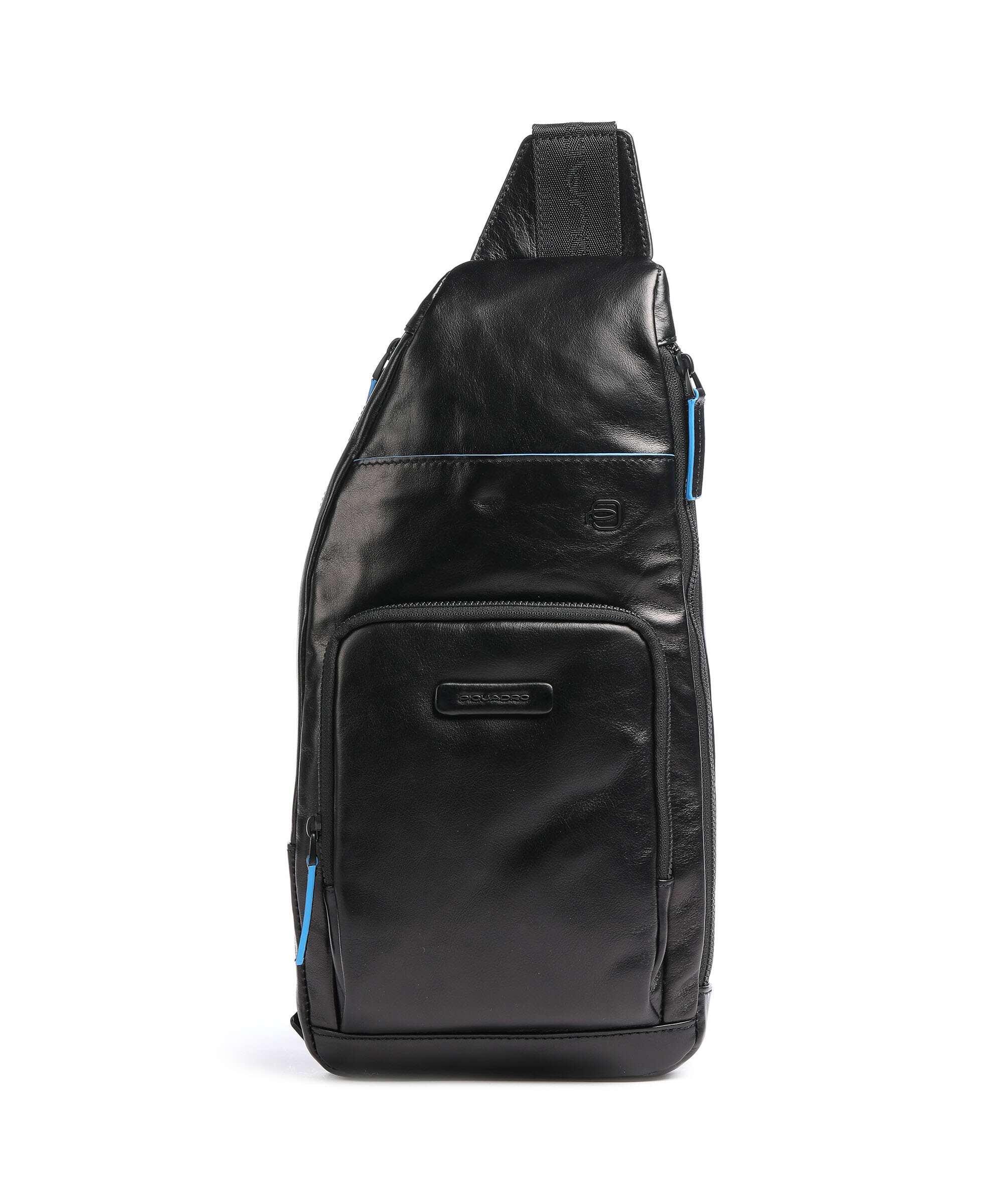 Piquadro Blue Square Revamp Sling bag black