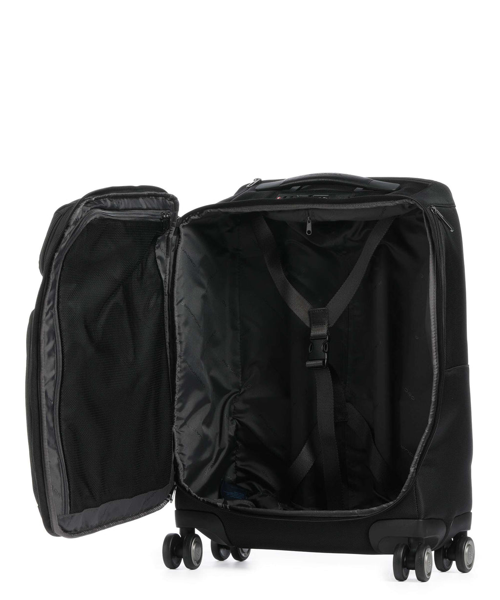 Piquadro Brief S Spinner (4 wheels) nero