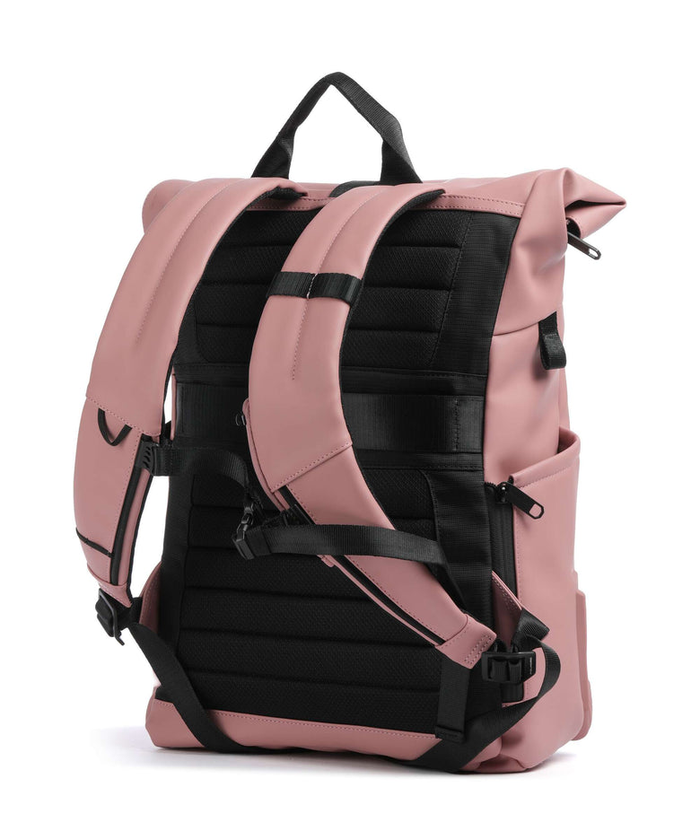 Piquadro Corner 2.0 Rolltop backpack pink