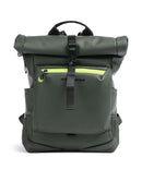Piquadro Corner 2.0 Rolltop backpack green