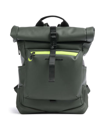 Piquadro Corner 2.0 Rolltop rugzak green