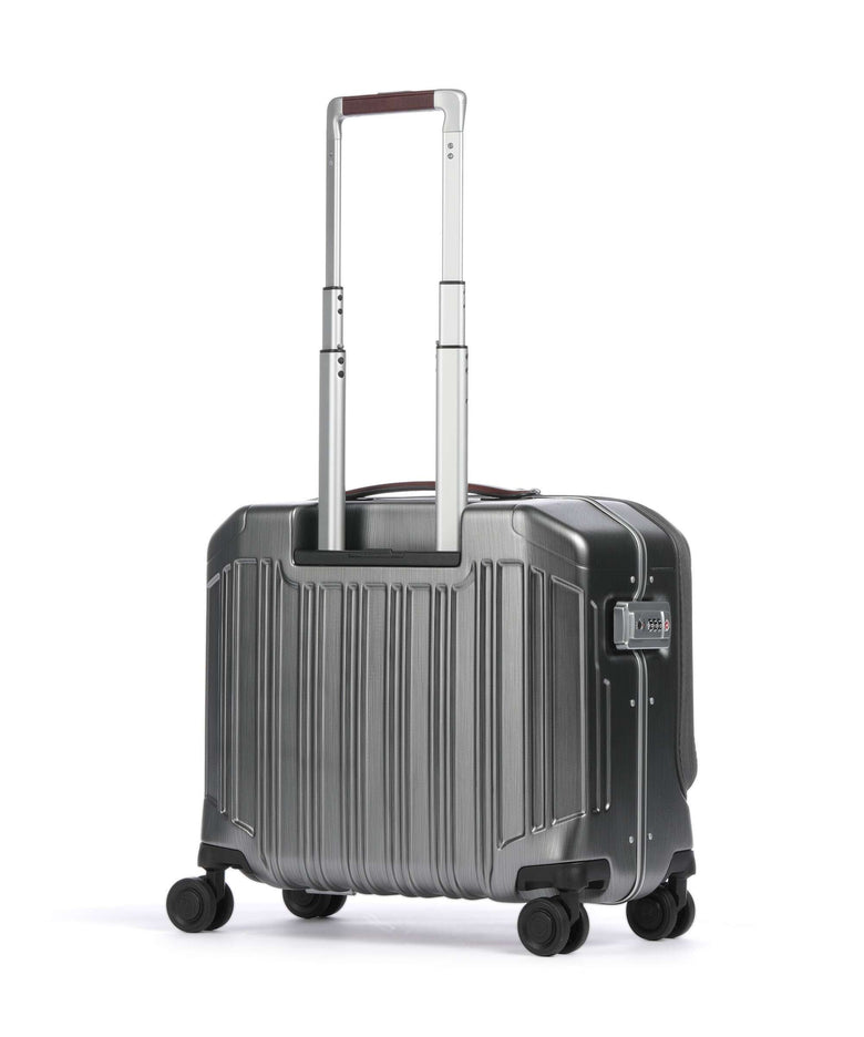 Piquadro PQ-LM Rolling briefcase nero/cuoio