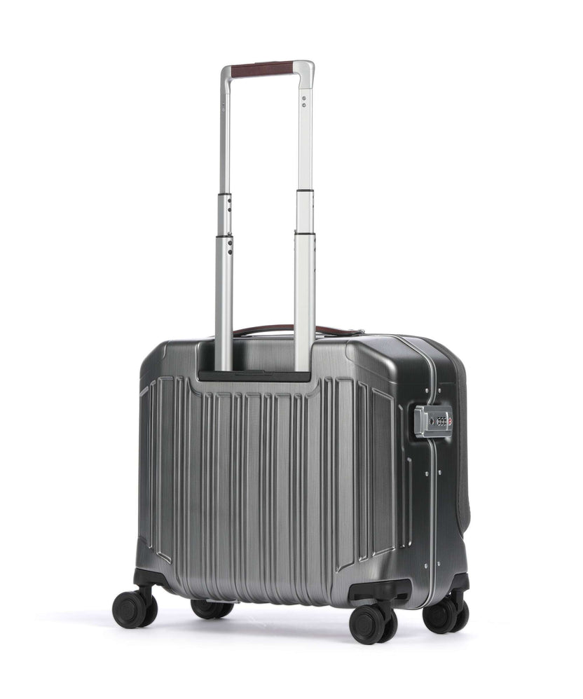 Piquadro PQ-LM Rolling briefcase nero/cuoio