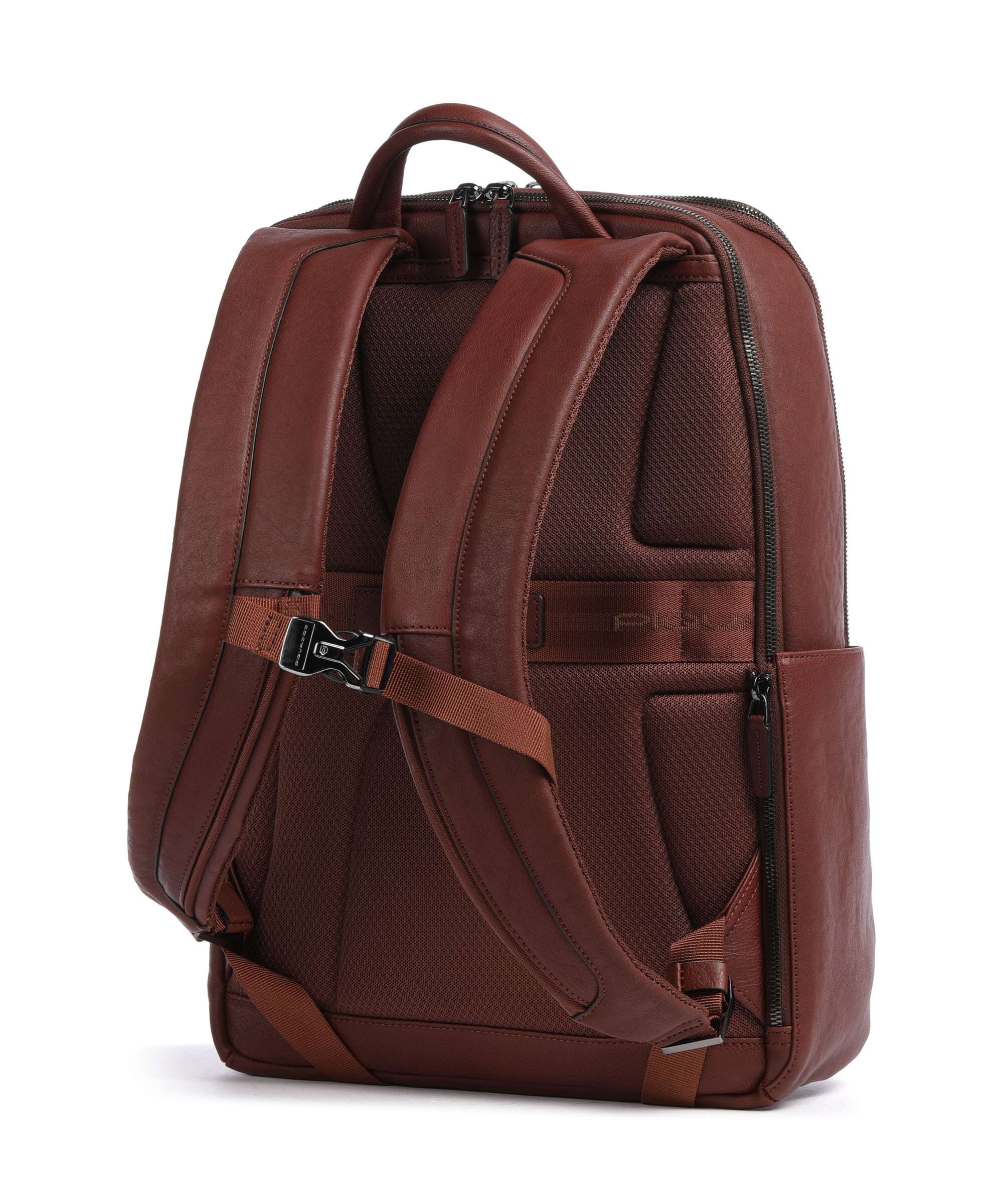 Piquadro Black Square Backpack tabacco