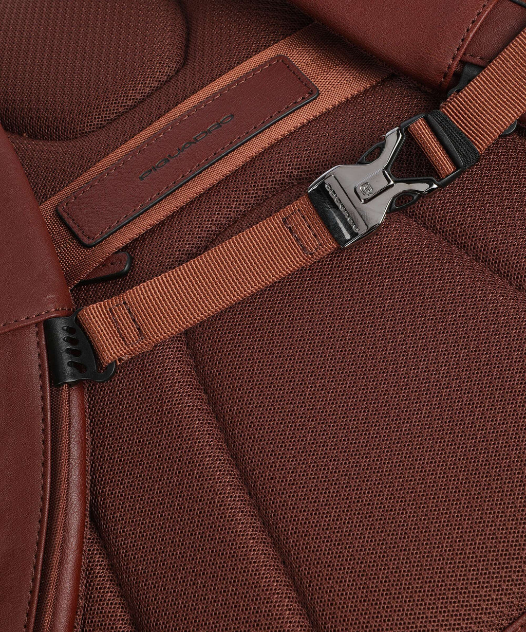 Piquadro Black Square Backpack tabacco