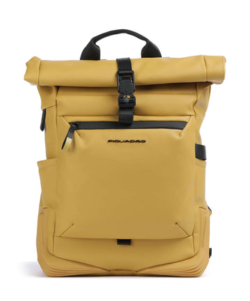 Piquadro Corner 2.0 Rolltop rugzak ocra