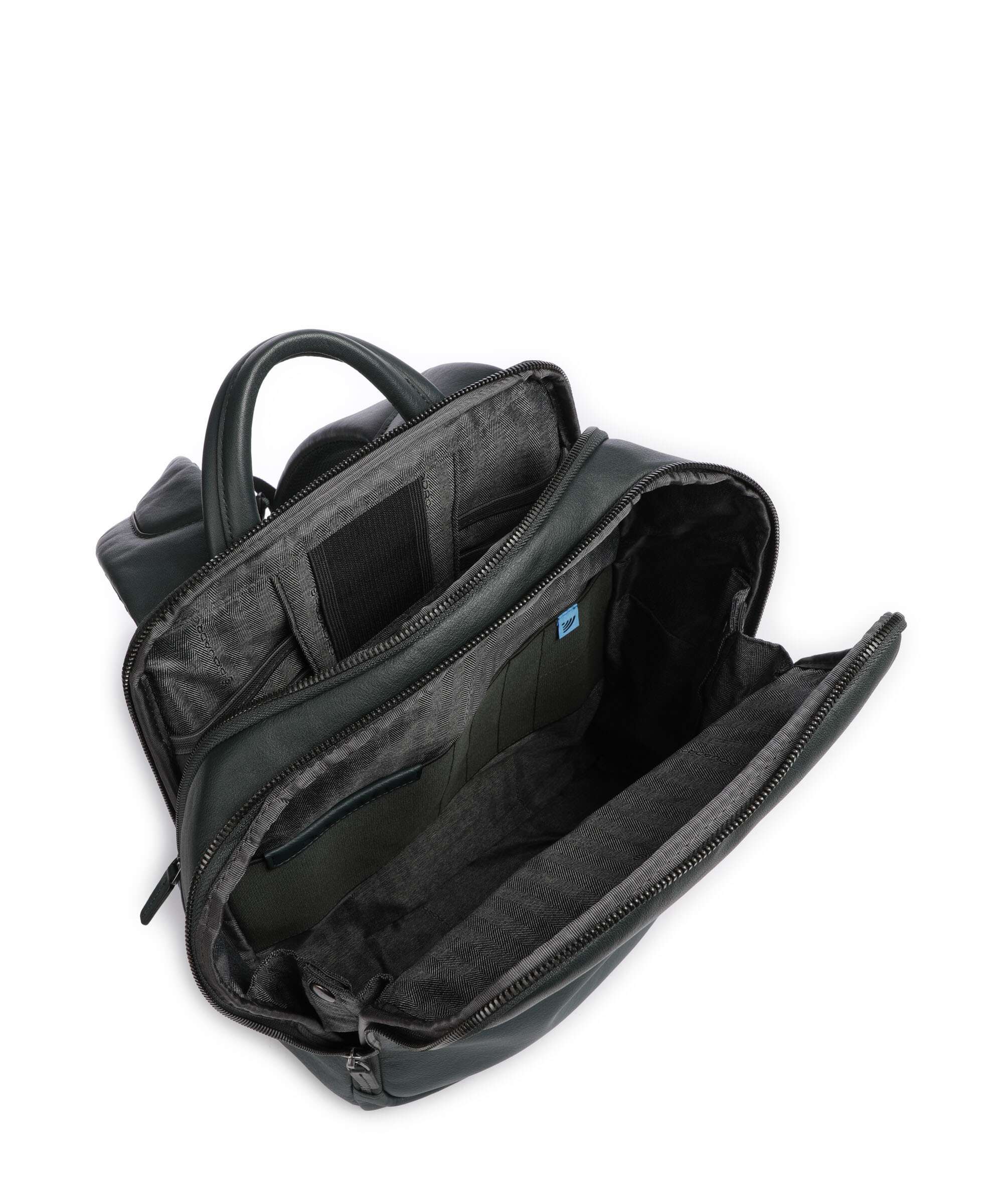 Piquadro Black Square Backpack verde bosco/verde oliva