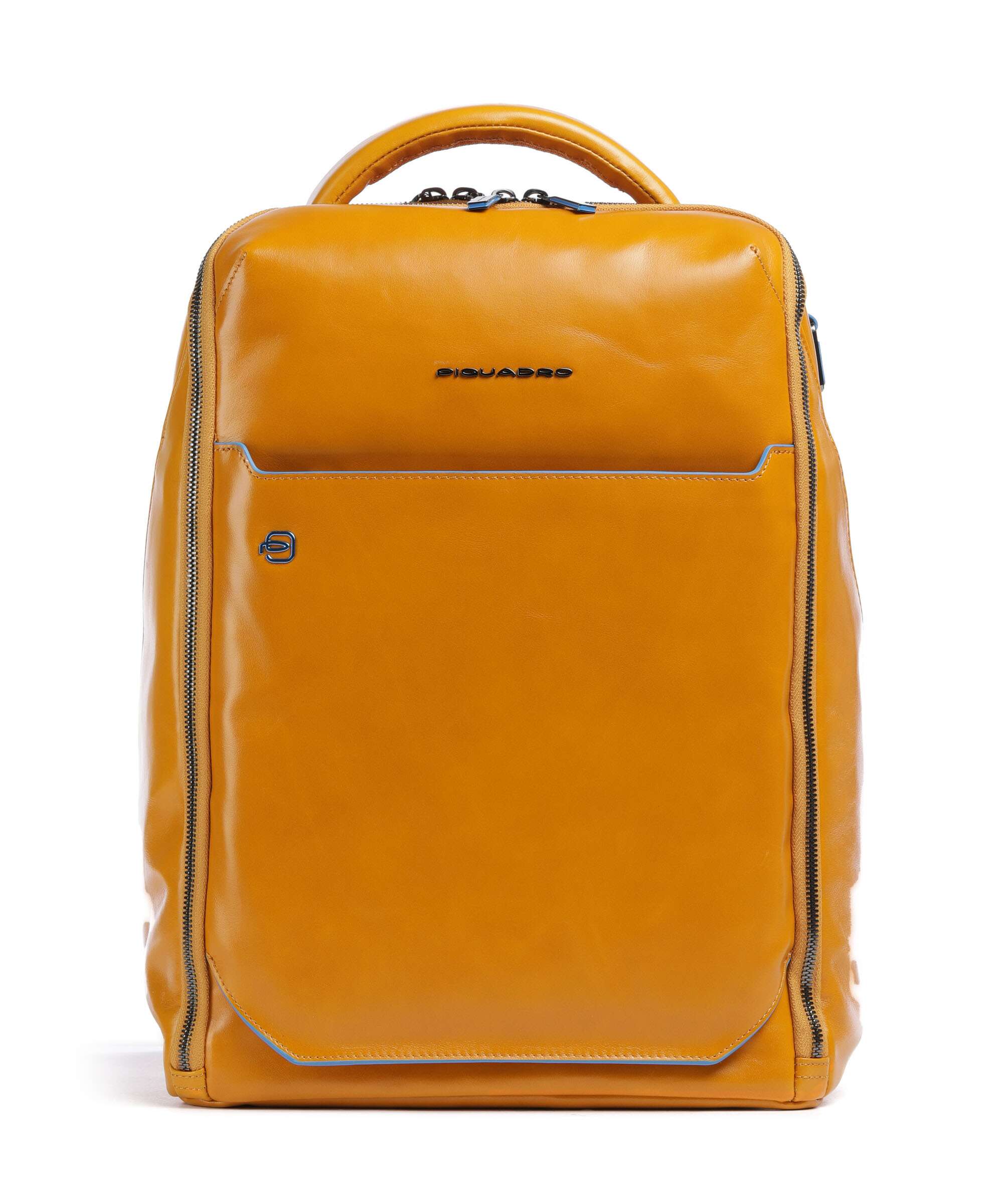 Piquadro Blue Square Backpack giallo zafferano