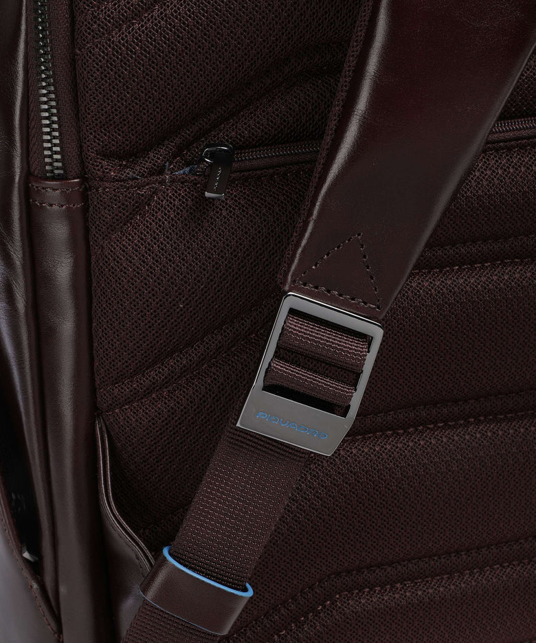 Piquadro Blue Square Backpack mogano