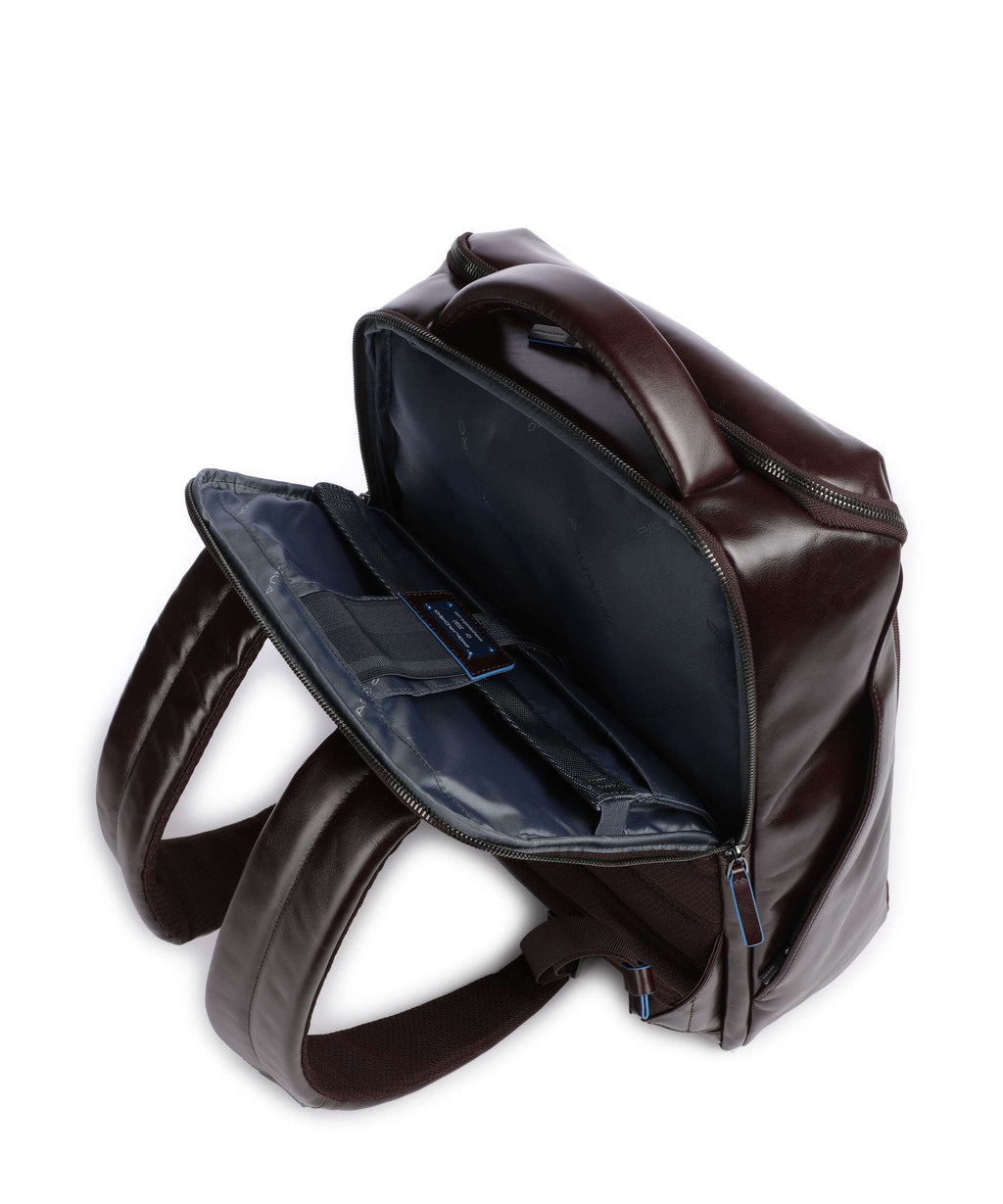 Piquadro Blue Square Backpack mogano