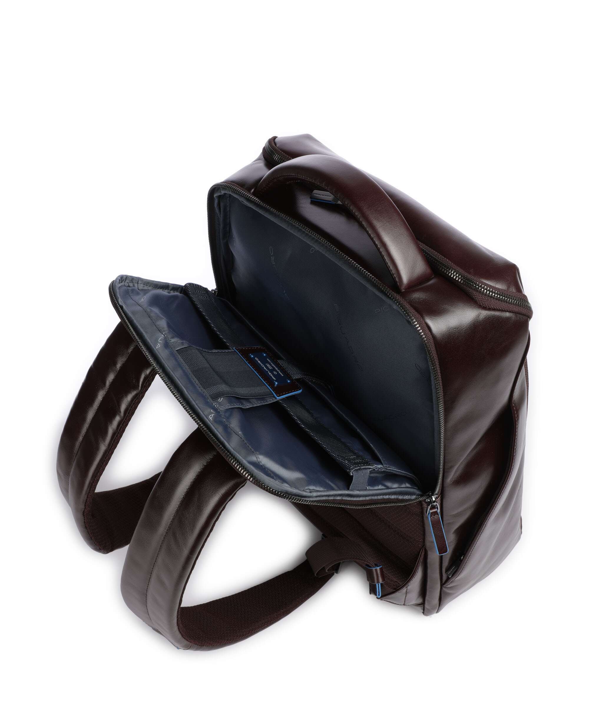 Piquadro Blue Square Backpack mogano