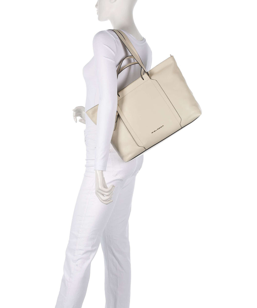 Piquadro Circle Tote bag white