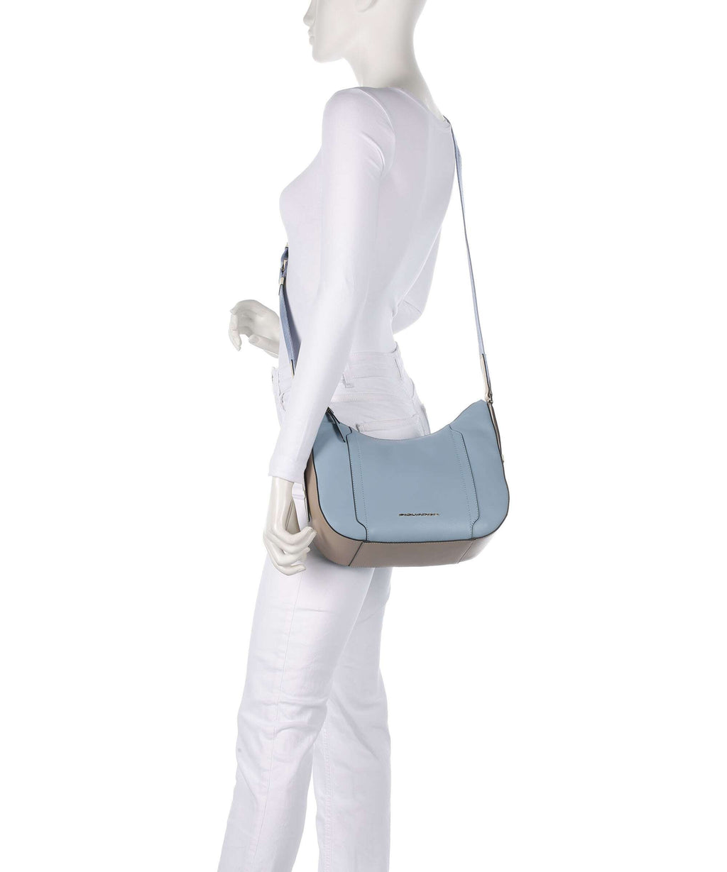 Piquadro W92 Crossbody bag light blue/beige