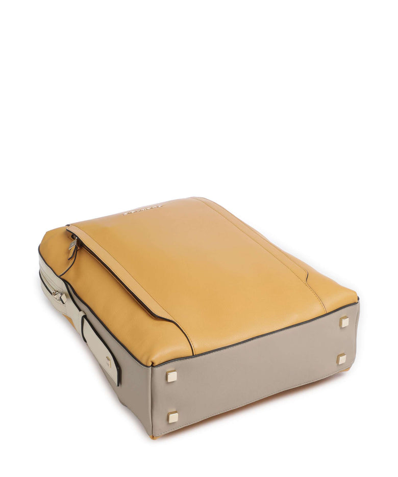 Piquadro Circle Laptop backpack yellow/beige