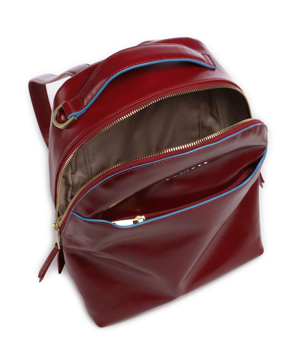 Piquadro Blue Square Backpack red