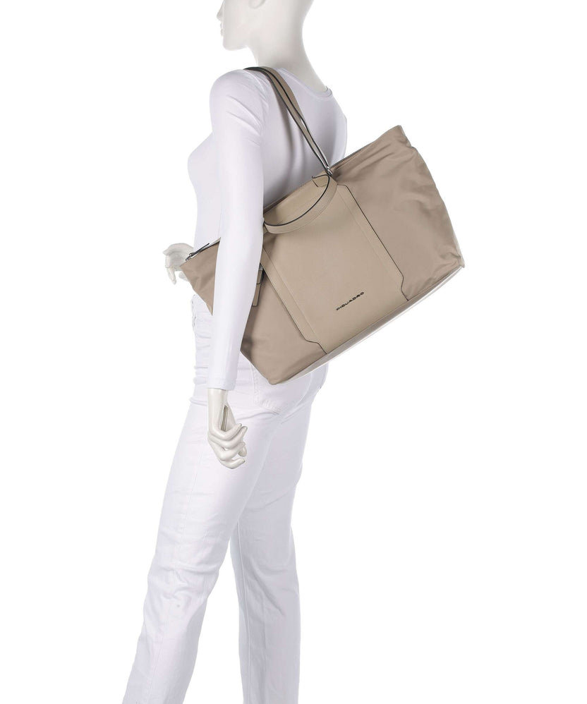 Piquadro W92T Tote bag beige