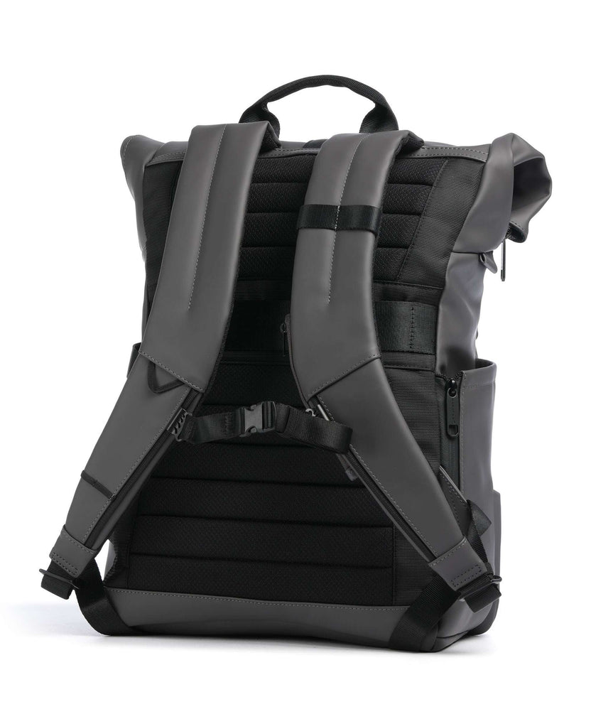 Piquadro Corner 2.0 Rolltop backpack grigio