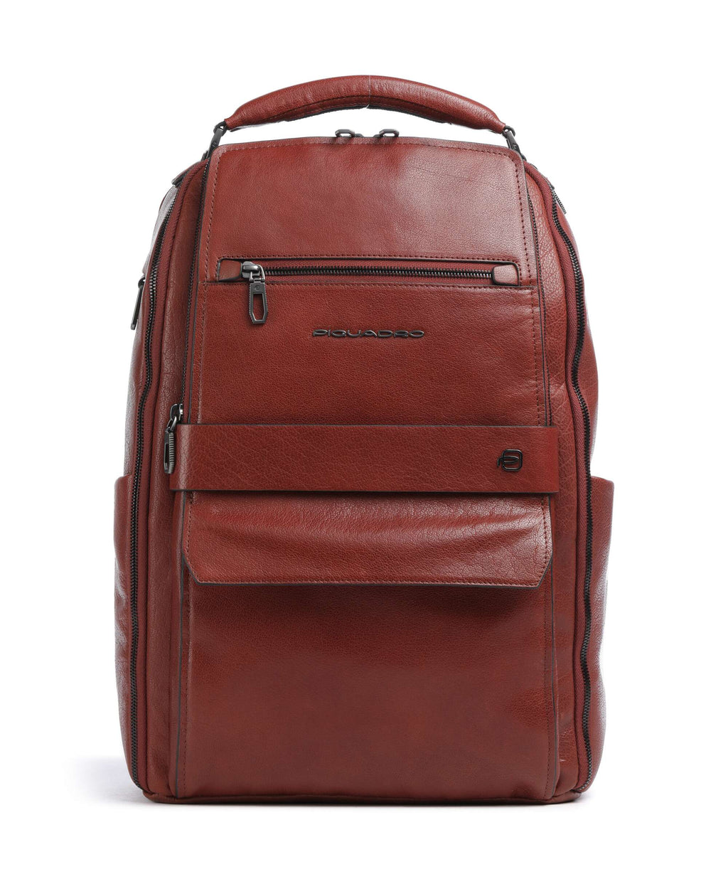 Piquadro Solm Laptop backpack cuoio