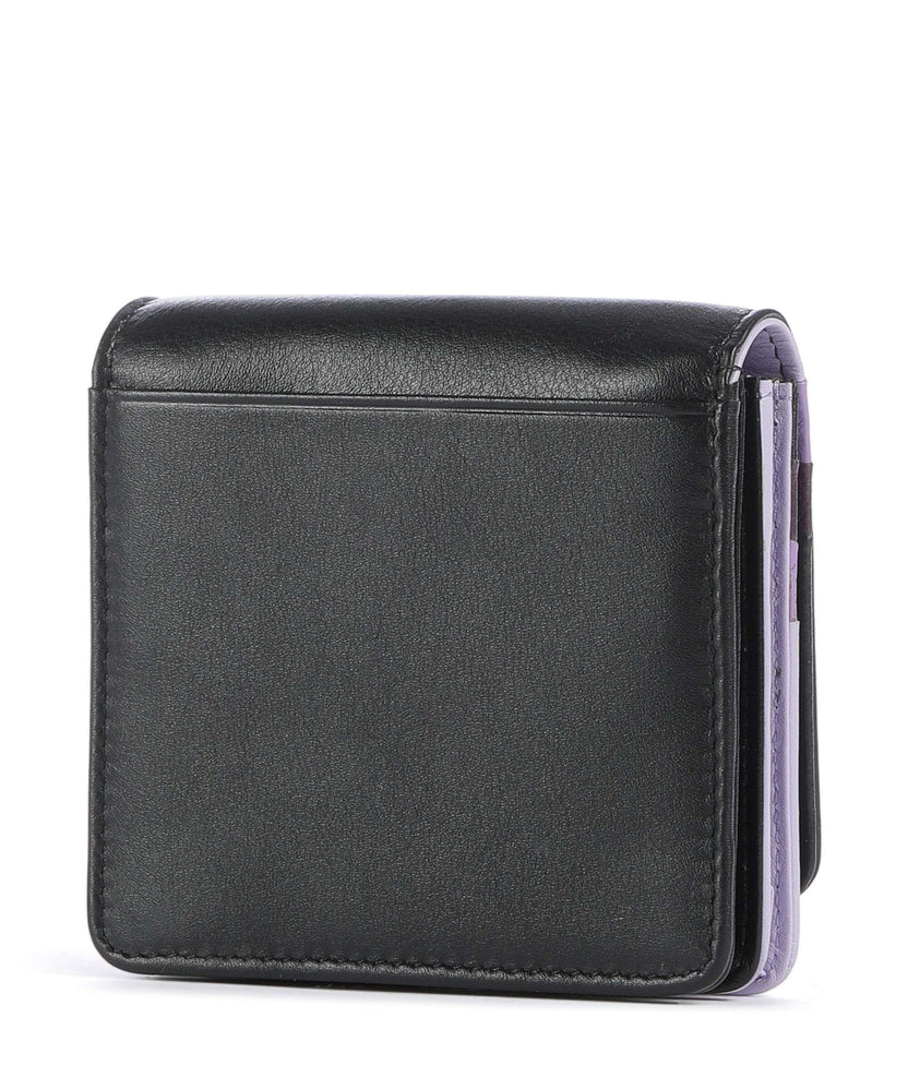 DuDu Bags Flores RFID Wallet black lavender