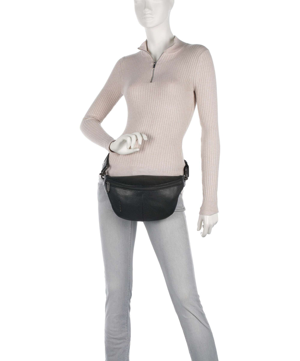 Mandarina Duck Mellow Leather Belt bag nero