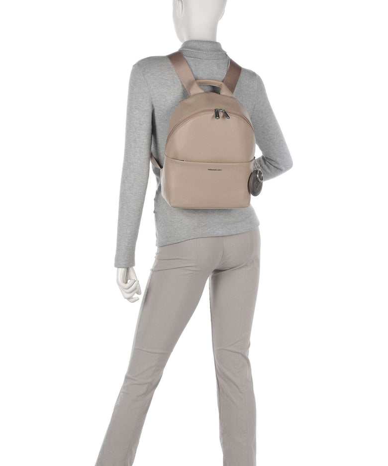 Mandarina Duck Mellow Leather Backpack warm taupe
