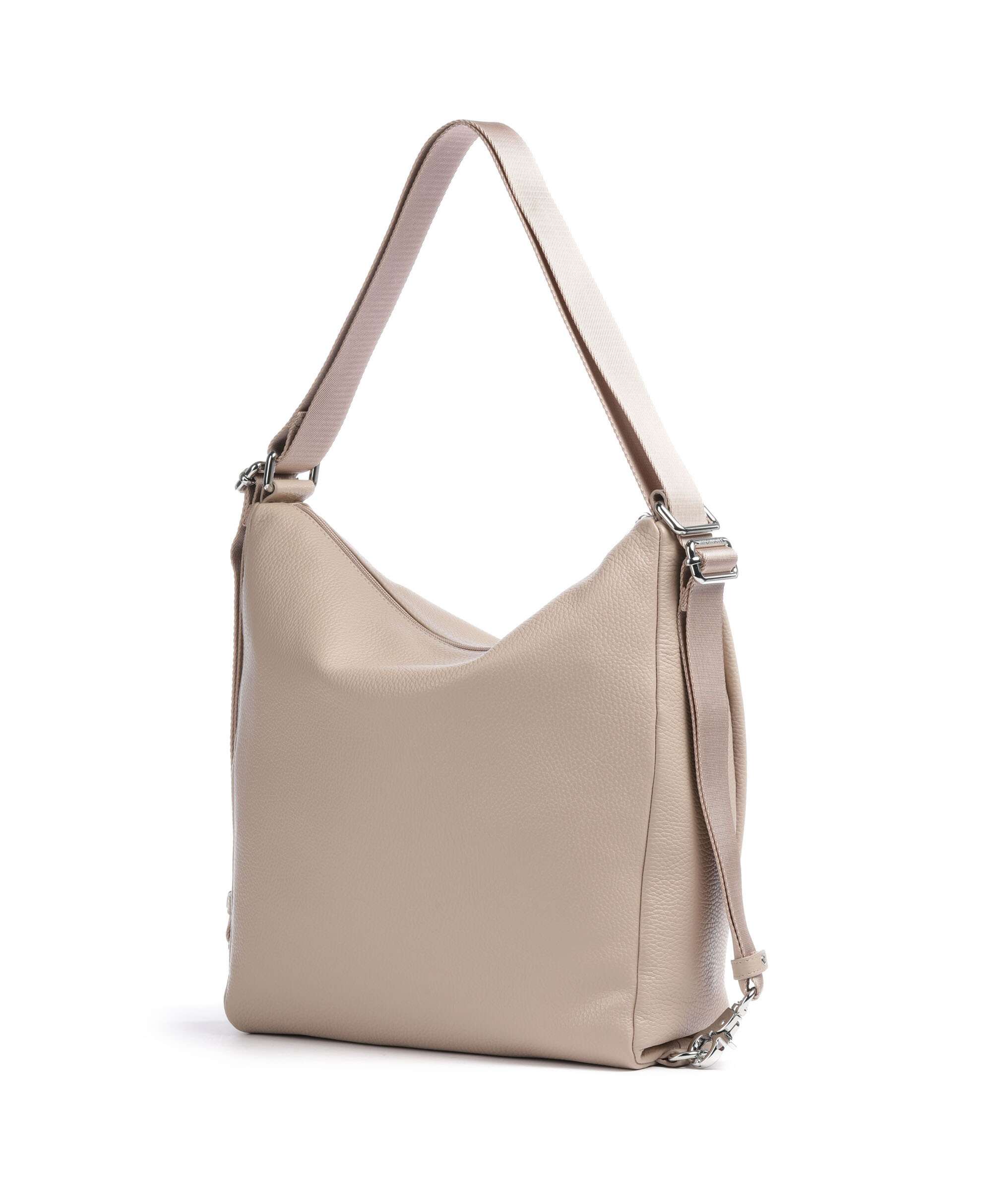 Mandarina Duck Mellow Leather Backpack bag warm taupe