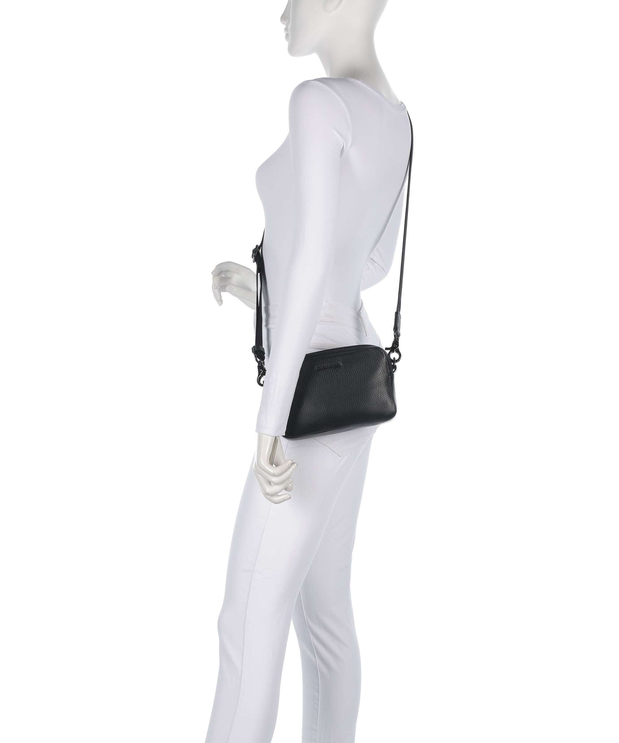 Mandarina Duck Mellow Leather Crossbody bag nero