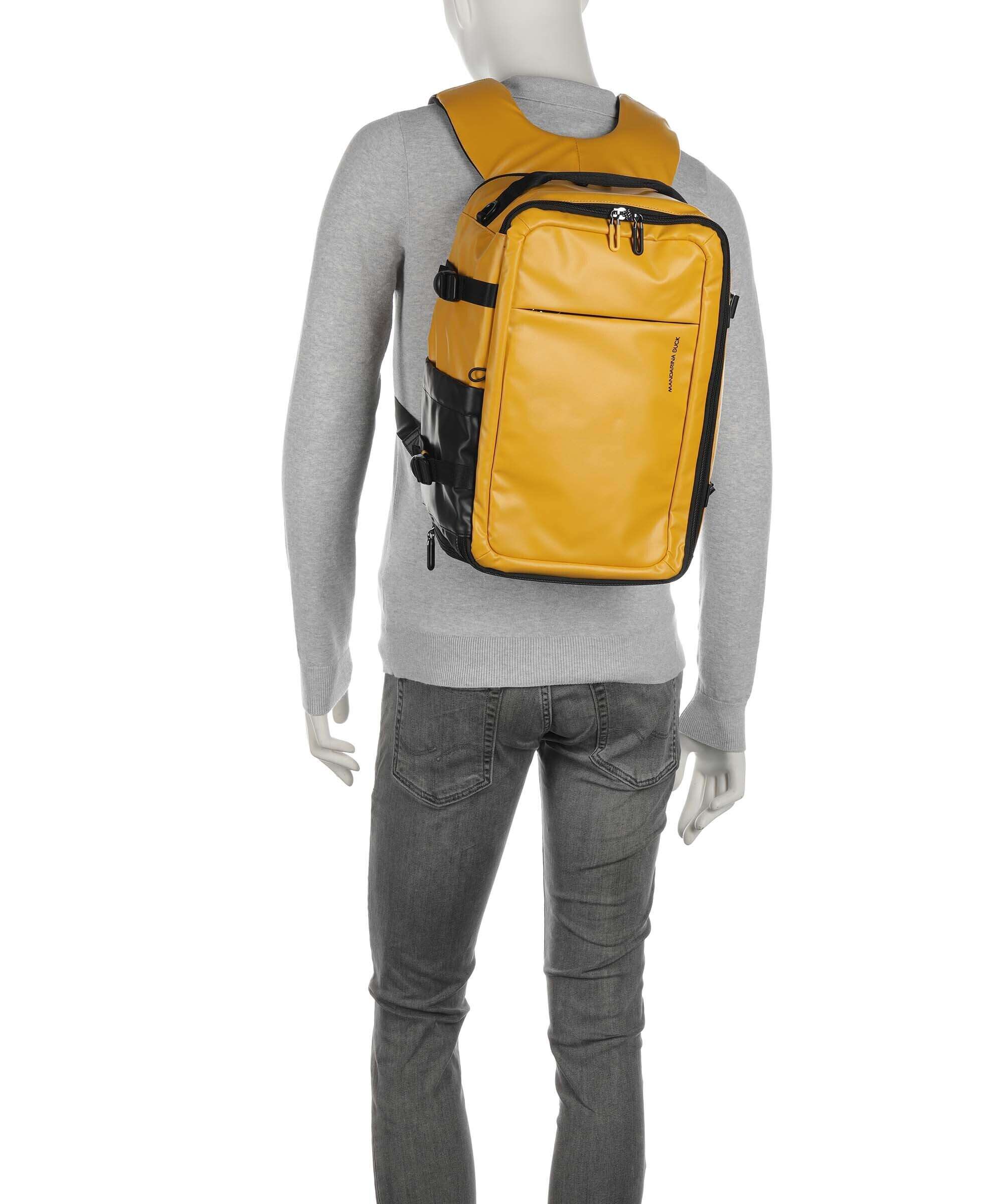 Mandarina Duck Eco Coated Backpack duck yellow
