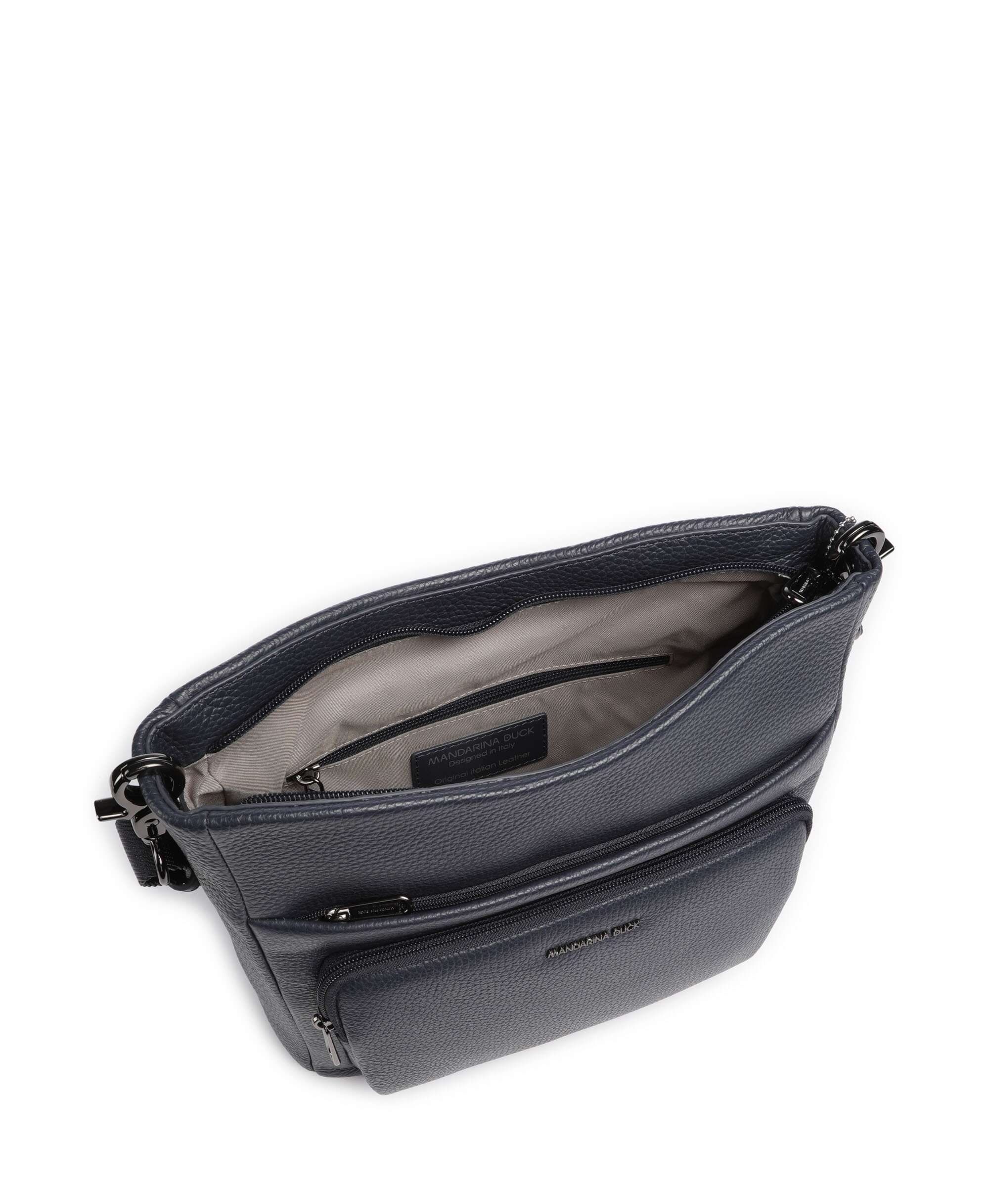 Mandarina Duck Mellow Leather Crossbody bag dress blue