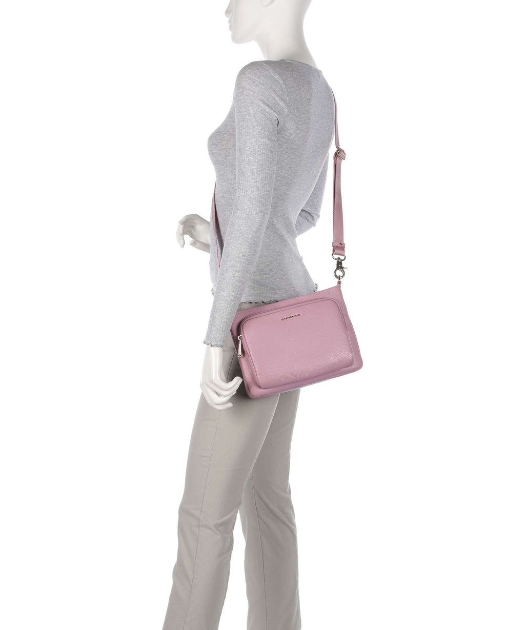 Mandarina Duck Mellow Leather Crossbody bag lilac rose