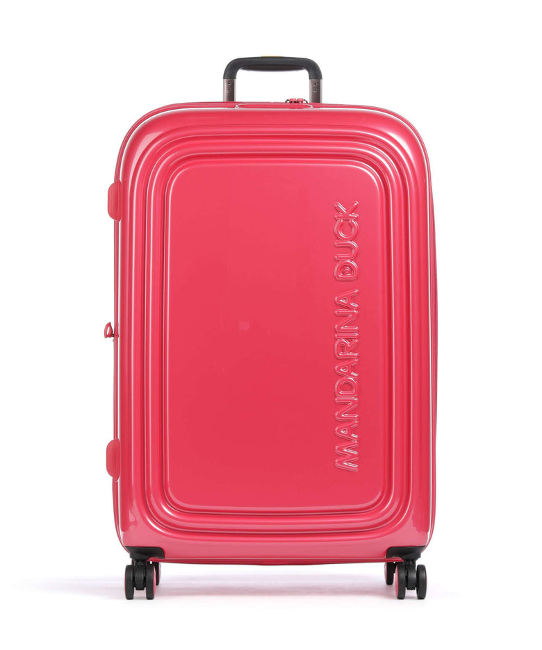 Mandarina Duck Logoduck+ Metal Spinner (4 wheels) raspberry