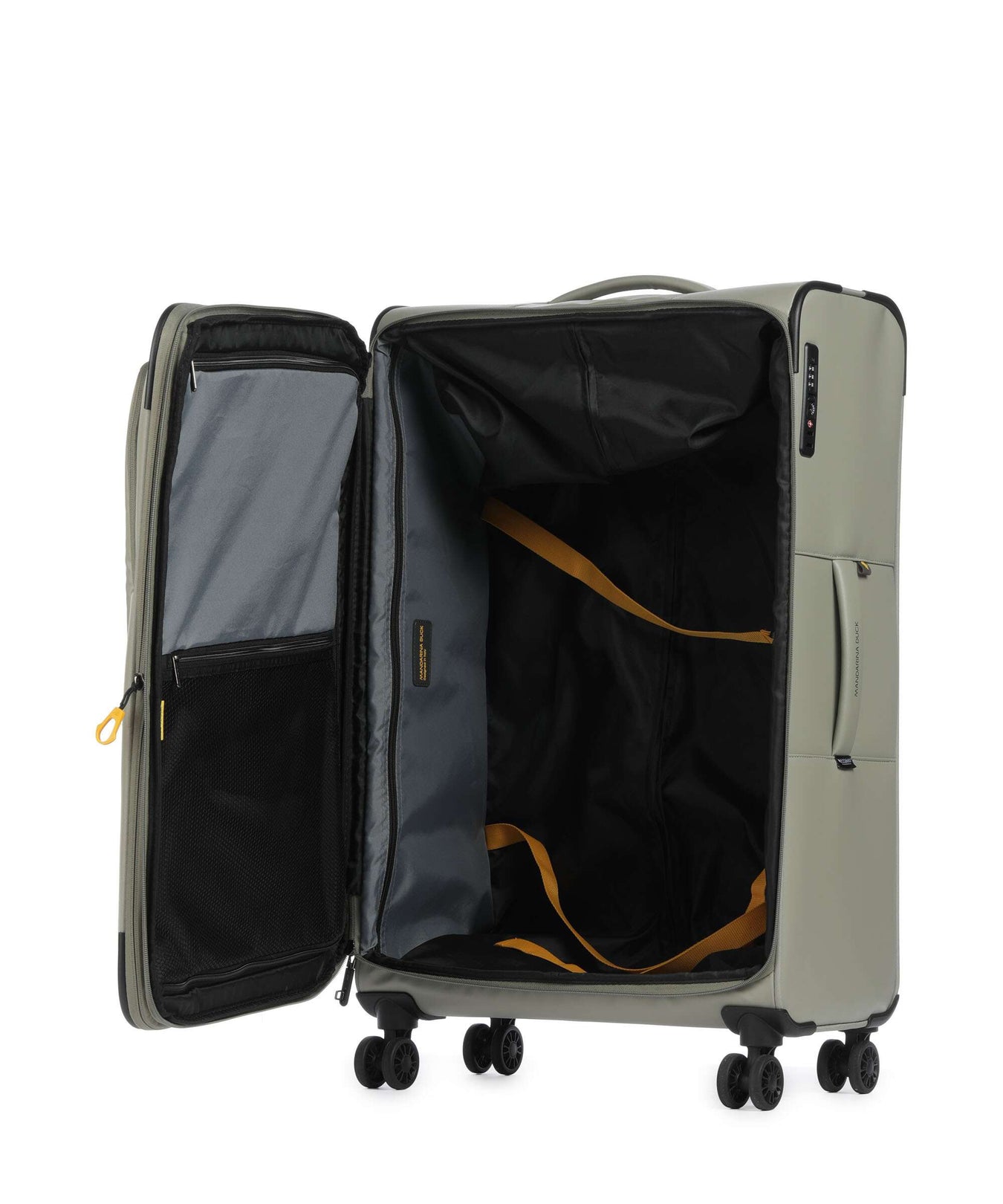 Mandarina Duck Eco Coated Spinner (4 wheels) mud